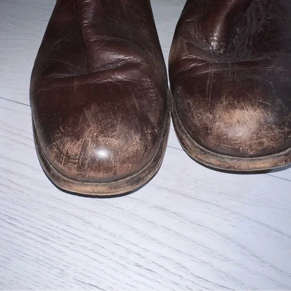 Frye Phillip Harness Tall Brown Leather Equestrian Style Boots 76850 Size 6.5 - Picture 8 of 10